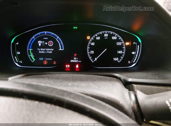 1HGCV3F9XLA007950 2020 HONDA ACCORD HYBRID Серый Вид задних сидений