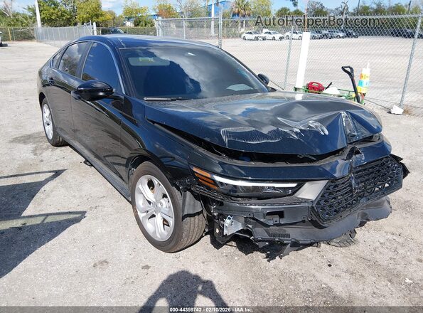 1HGCY1F2XSA053792 2025 HONDA ACCORD Black Przód prawy