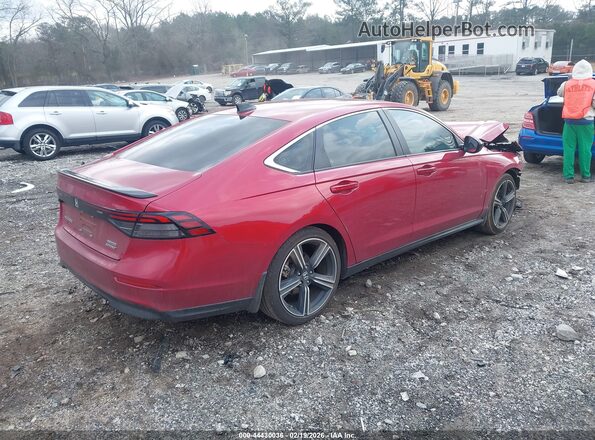 1HGCY2F50RA091672 2024 HONDA ACCORD HYBRID Красный Задняя правая четверть