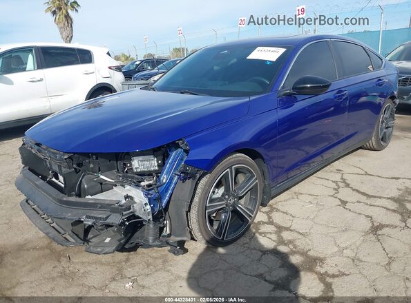 1HGCY2F50SA011714 2025 HONDA ACCORD HYBRID Синий Передняя левая четверть