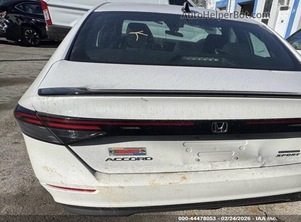1HGCY2F51PA065028 2023 HONDA ACCORD HYBRID Белый Задняя правая четверть