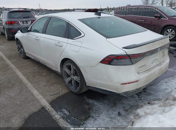 1HGCY2F53PA014257 2023 HONDA ACCORD HYBRID Белый Задняя левая четверть