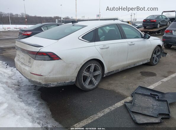 1HGCY2F53PA014257 2023 HONDA ACCORD HYBRID Белый Задняя правая четверть
