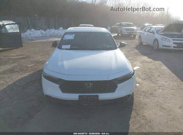1HGCY2F5XPA011520 2023 HONDA ACCORD HYBRID Белый Вид щитка приборов
