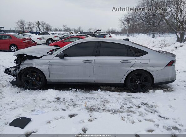 1HGCY2F70PA026013 2023 HONDA ACCORD HYBRID Серебряный Панорамный вид салона 360°