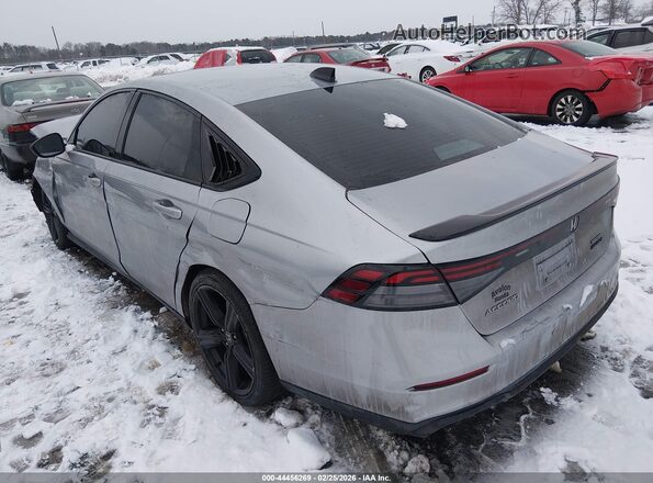 1HGCY2F70PA026013 2023 HONDA ACCORD HYBRID Серебряный Задняя левая четверть