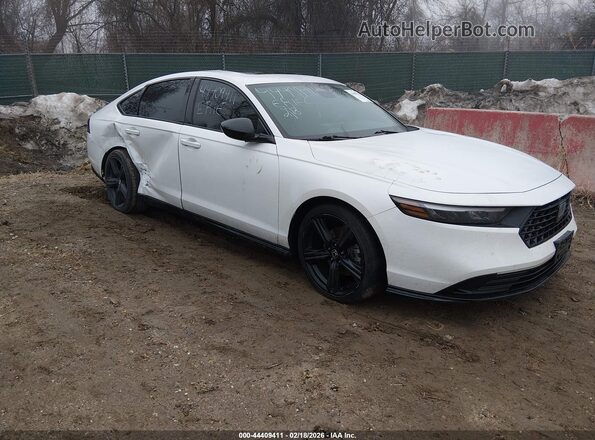 1HGCY2F71PA015196 2023 HONDA ACCORD HYBRID Белый Передняя правая четверть