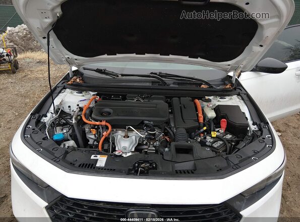 1HGCY2F71PA015196 2023 HONDA ACCORD HYBRID Белый Вид сзади