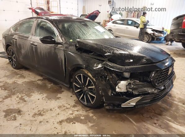 1HGCY2F81SA009514 2025 HONDA ACCORD HYBRID Черный Передняя правая четверть