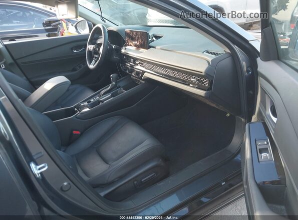 1HGCY2F82PA044585 2023 HONDA ACCORD HYBRID Серый Вид салона спереди