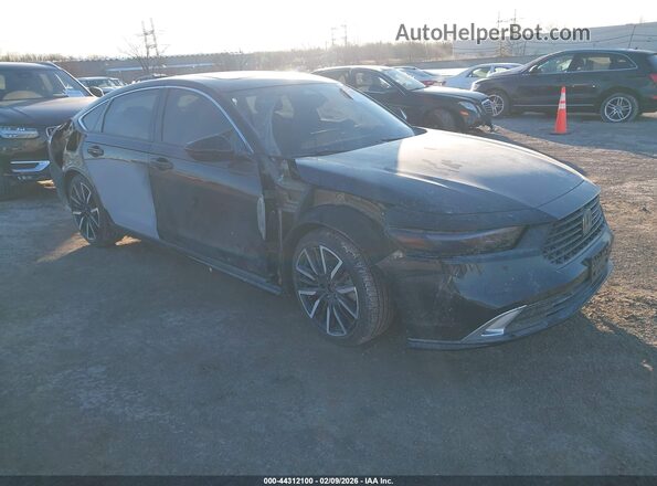 1HGCY2F88SA073551 2025 HONDA ACCORD HYBRID Черный Передняя правая четверть