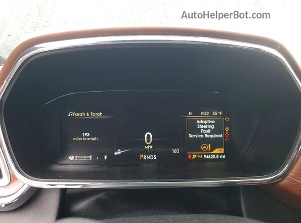 1LN6L9AP7H5608268 2017 LINCOLN CONTINENTA Черный Вид щитка приборов
