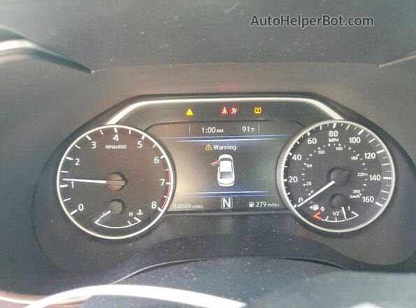 1N4AA6AP0HC419286 2017 NISSAN MAXIMA Серый Вид щитка приборов