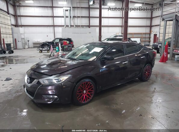 1N4AA6AP3HC360220 2017 NISSAN MAXIMA Black Առջևի ձախ երեք քառորդ տեսարան