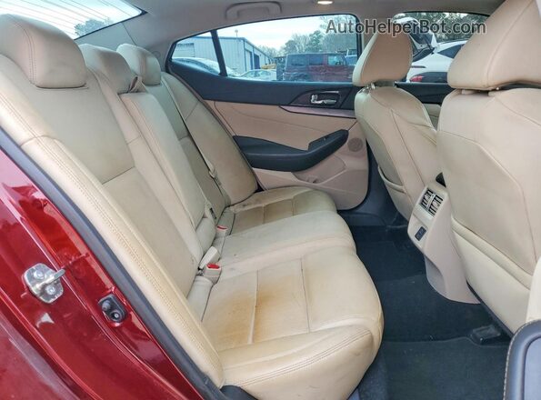 1N4AA6AP4JC401430 2018 NISSAN MAXIMA Burgundy Вид задніх сидінь
