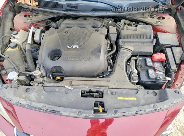 1N4AA6AP4JC401430 2018 NISSAN MAXIMA Burgundy Вид задньої частини салону