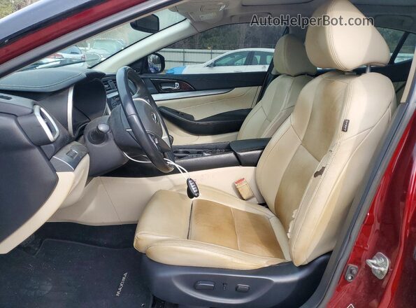 1N4AA6AP4JC401430 2018 NISSAN MAXIMA Burgundy Вид салону спереду