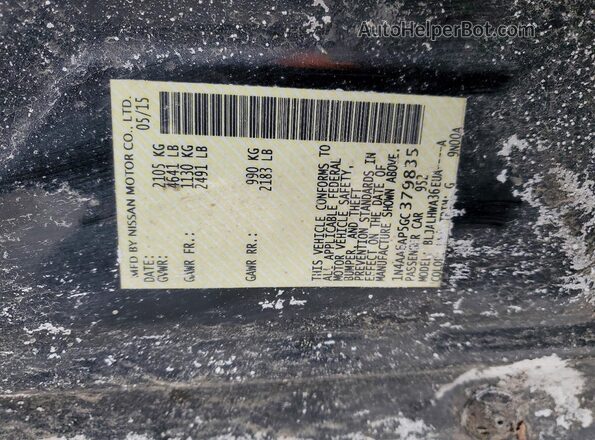 1N4AA6AP5GC379835 2016 NISSAN MAXIMA Black Widok komory silnika