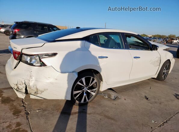 1N4AA6AP5JC370348 2018 NISSAN MAXIMA PLATINUM Белый Задняя правая четверть