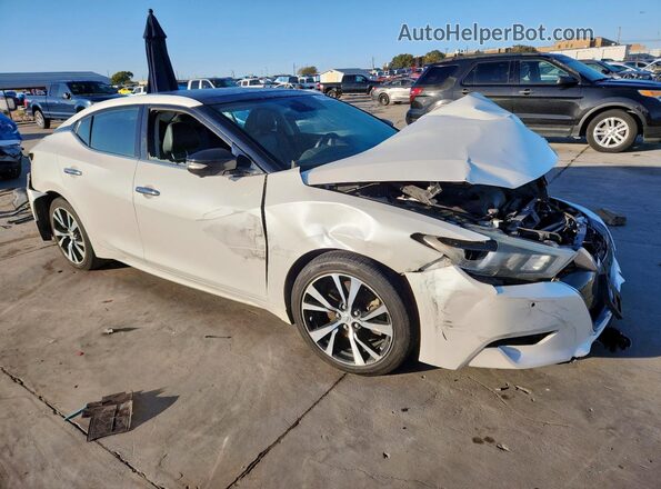 1N4AA6AP5JC370348 2018 NISSAN MAXIMA PLATINUM Белый Передняя правая четверть