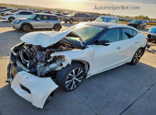 1N4AA6AP5JC370348 2018 NISSAN MAXIMA PLATINUM Белый Передняя левая четверть