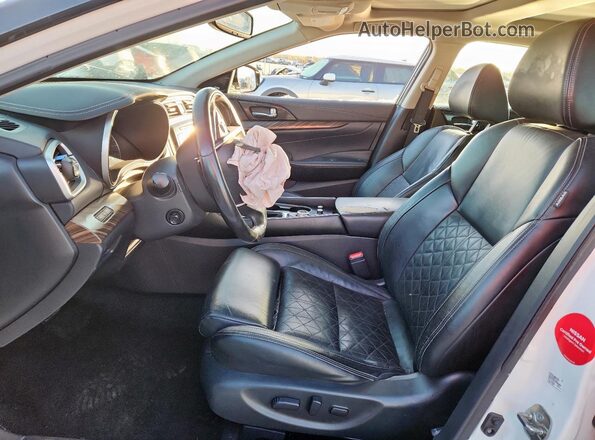 1N4AA6AP5JC370348 2018 NISSAN MAXIMA PLATINUM Белый Вид салона спереди