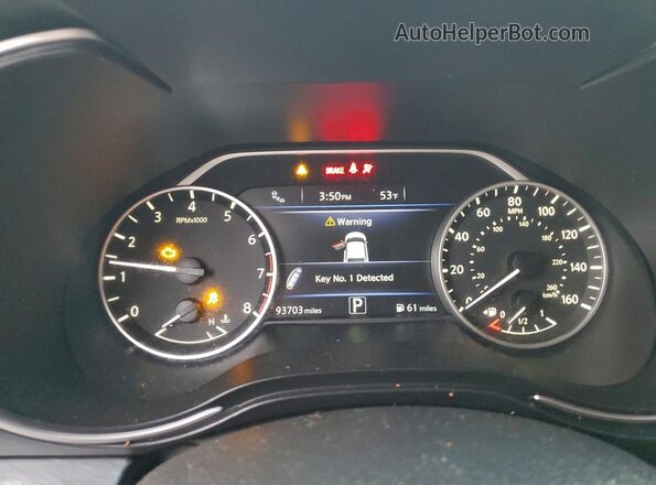 1N4AA6AP5JC408659 2018 NISSAN MAXIMA White Vista del cuadro de instrumentos