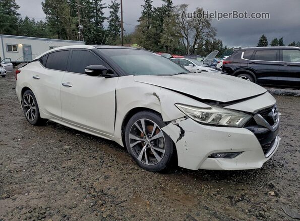 1N4AA6AP5JC408659 2018 NISSAN MAXIMA White Delantero derecho