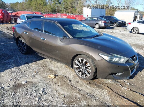 1N4AA6AP6GC385272 2016 NISSAN MAXIMA Коричневый Передняя правая четверть