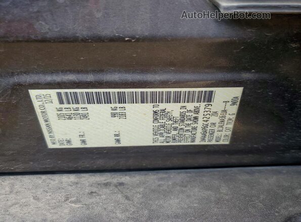 1N4AA6AP6GC425379 2016 NISSAN MAXIMA Brown VIN sticker view