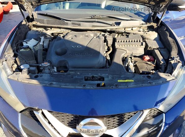 1N4AA6AP7HC442421 2017 NISSAN MAXIMA Blue Widok wnętrza z tyłu