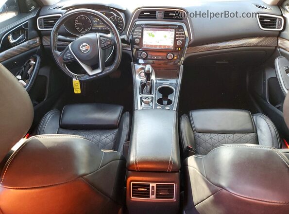 1N4AA6AP7HC442421 2017 NISSAN MAXIMA Blue Widok deski rozdzielczej