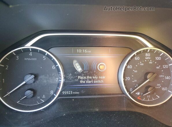 1N4AA6AP7JC388687 2018 NISSAN MAXIMA Синий Вид щитка приборов