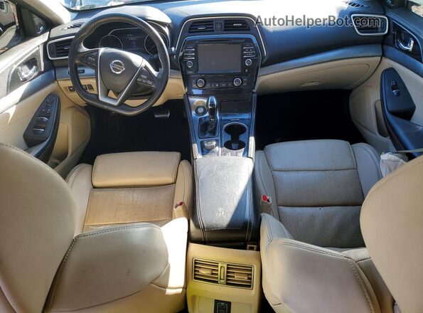 1N4AA6AP7JC388687 2018 NISSAN MAXIMA Синий Вид панели приборов