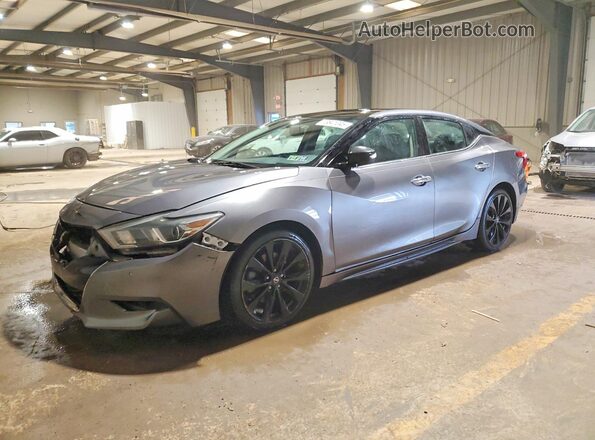 1N4AA6AP9JC368652 2018 NISSAN MAXIMA Gray Передня ліва чверть
