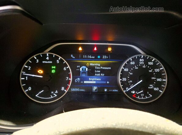 1N4AA6AP9JC368652 2018 NISSAN MAXIMA Gray Вид щитка приладів