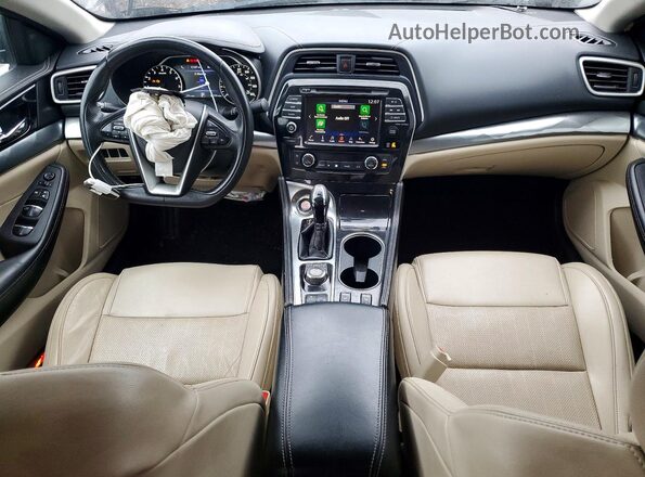 1N4AA6AV4KC361687 2019 NISSAN MAXIMA Burgundy Dashboard view