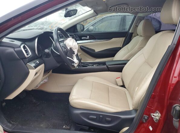 1N4AA6AV4KC361687 2019 NISSAN MAXIMA Burgundy Front interior view