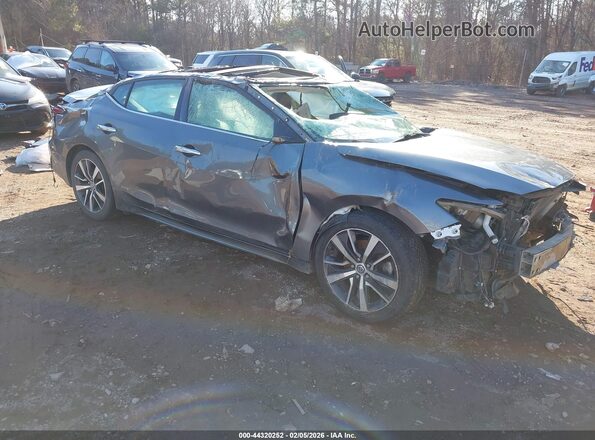 1N4AA6AV4KC364766 2019 NISSAN MAXIMA Серый Передняя правая четверть