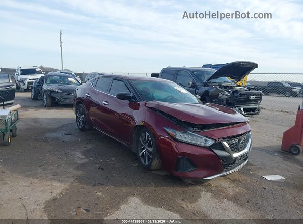 1N4AA6AV5KC376456 2019 NISSAN MAXIMA Красный Передняя правая четверть