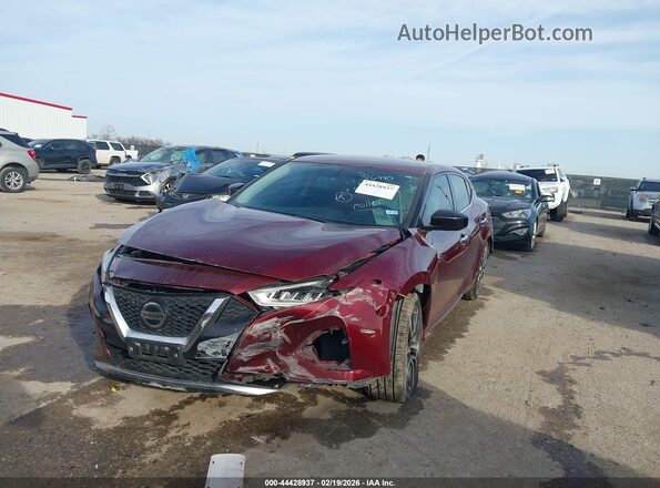 1N4AA6AV5KC376456 2019 NISSAN MAXIMA Красный Передняя левая четверть