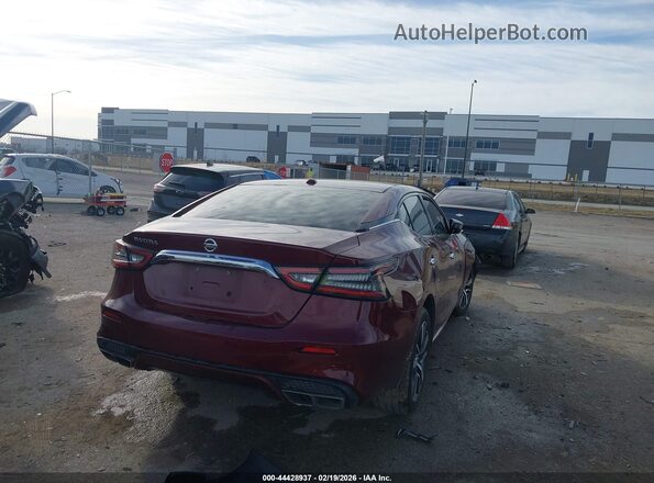 1N4AA6AV5KC376456 2019 NISSAN MAXIMA Красный Задняя правая четверть