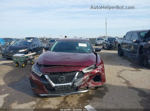1N4AA6AV5KC376456 2019 NISSAN MAXIMA Красный Вид панели приборов