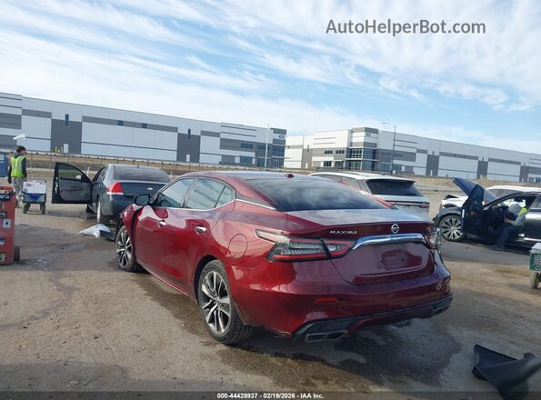 1N4AA6AV5KC376456 2019 NISSAN MAXIMA Красный Задняя левая четверть