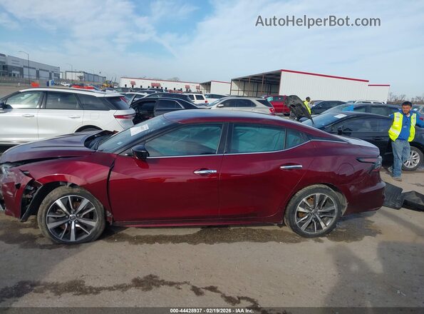 1N4AA6AV5KC376456 2019 NISSAN MAXIMA Красный Вид задней части салона