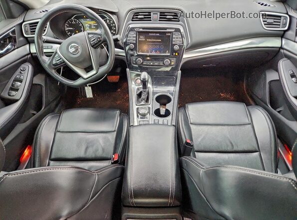 1N4AA6AV7KC375616 2019 NISSAN MAXIMA Серебряный Вид панели приборов