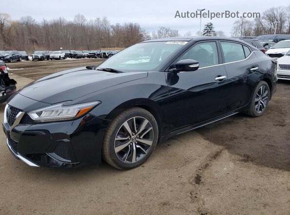 1N4AA6AV7KC382632 2019 NISSAN MAXIMA Черный Передняя левая четверть