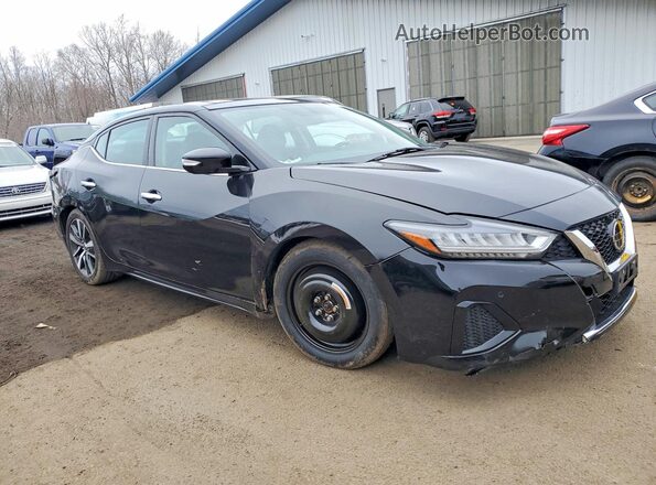 1N4AA6AV7KC382632 2019 NISSAN MAXIMA Черный Передняя правая четверть