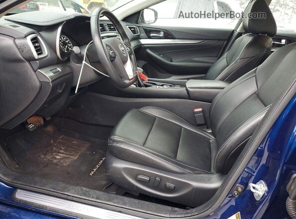 1N4AA6CV3PC510613 2023 NISSAN MAXIMA Синий Вид салона спереди