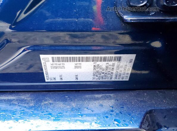 1N4AA6CV3PC510613 2023 NISSAN MAXIMA Синий Вид наклейки с VIN-кодом